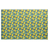 Yellow Green Navy Blue Lemon Muster Stoff (Yard (91,4 cm))