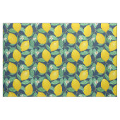 Yellow Green Navy Blue Lemon Muster Stoff (Fat Quarter (45,7 x 55,9 cm))