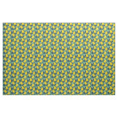 Yellow Green Navy Blue Lemon Muster Stoff (Yard (91,4 cm))