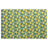 Yellow Green Navy Blue Lemon Muster Stoff (Fat Quarter (45,7 x 55,9 cm))