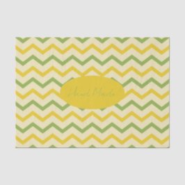 Yellow Green Orange Craft Hand Made or Danke Seidenpapier