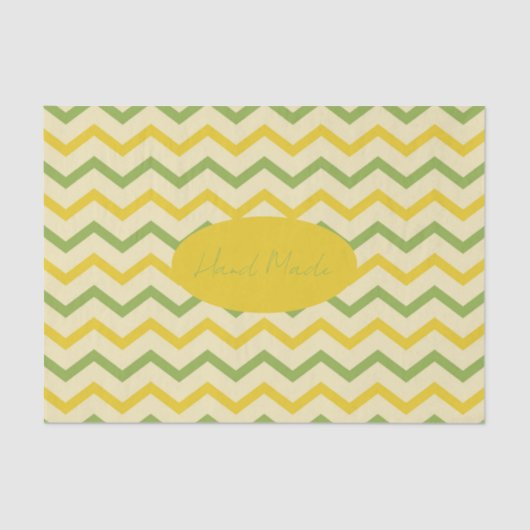 Yellow Green Orange Craft Hand Made or Danke Seidenpapier (Vorderseite)