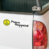Yellow Green Peace Sign Autoaufkleber (Auf Lkw)
