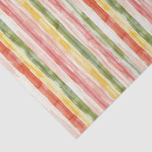 Yellow Green Pink Orange Stripes Birthday Seidenpapier (Ausschnitt)