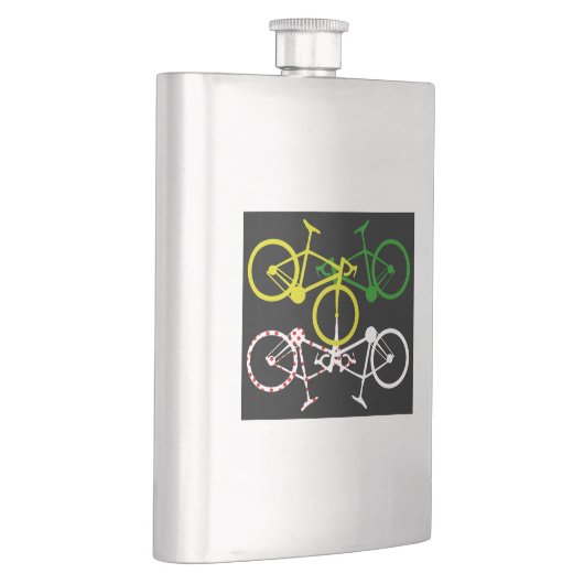 Yellow Green Polka-Dot Jerseys Flachmann (Rechts)