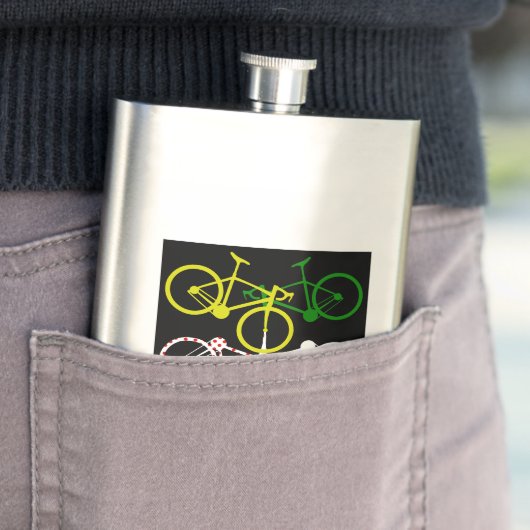 Yellow Green Polka-Dot Jerseys Flachmann (Beispiel)