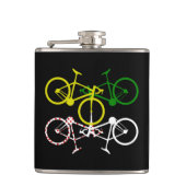 Yellow Green Polka-Dot Jerseys Flachmann (Vorderseite)