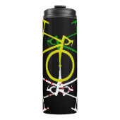 Yellow Green Polka-Dot Jerseys Thermosbecher (Vorderseite)