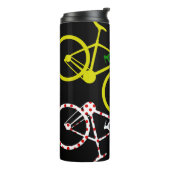 Yellow Green Polka-Dot Jerseys Thermosbecher (Nach links gedreht)