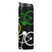 Yellow Green Polka-Dot Jerseys Thermosbecher (Nach rechts gedreht)