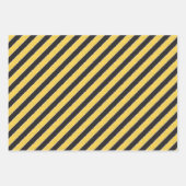 Yellow Green Red Stripes Imitate drehen Weihnachte Geschenkpapier Set (Vorderseite 2)