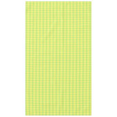 Yellow Green Rustic Plaid Check Tischdecke (Vorderseite)