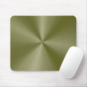 Yellow-Green Stainless Steel Mouse Pad Mousepad (Mit Mouse)