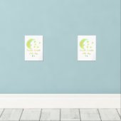 Yellow green twinkle Twinkle Little Star geben Nam Bilderwand Sets (Holzboden)