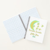 Yellow green twinkle Twinkle Little Star geben Nam Notizblock (Innenseite)