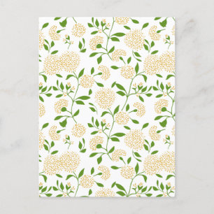 Yellow Greenery Dandelion Wildblume Garden Ankündigungspostkarte