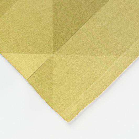 Yellow Grey Cool Ombre Geometric pattern Monogram Fleecedecke (Ecke)