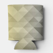 Yellow Grey Cool Ombre Geometric pattern Moonogram Dosenkühler (Rückseite)