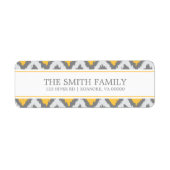 Yellow Grey Zigzag Tribal Muster (Vorne)