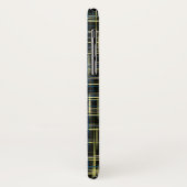 Yellow Grid Lines Art Muster iPhone Case-Mate iPhone Hülle (Hinten/Links)