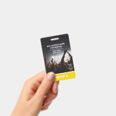 Yellow Group Conference QR Code Benutzerdefinierte Ausweis (Handheld)