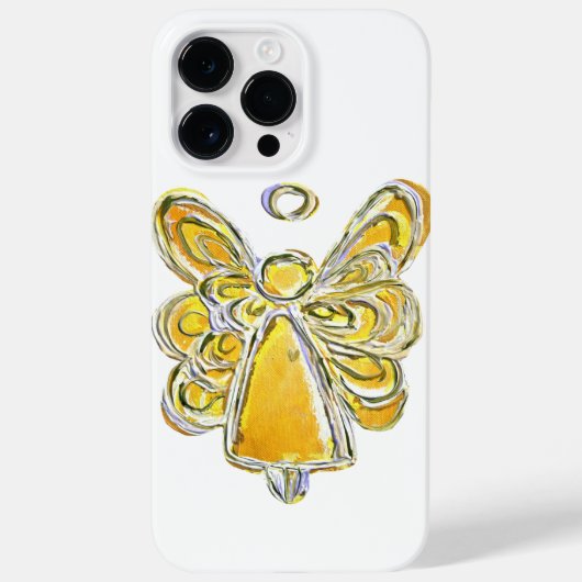 Yellow Guardian Angel Art Custom iPhone Case (Rückseite)