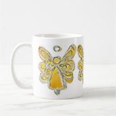 Yellow Guardian Angel Custom Art Tasse Cup (Links)