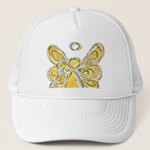 Yellow Guardian Engel Custom Art Cap oder Hat Truckerkappe