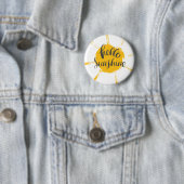 Yellow Hand Drawn Sun Hello Sunshine Image Button (Beispiel)
