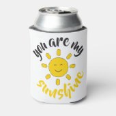 Yellow Hand Drawn Sun Hello Sunshine Image Sun Art Dosenkühler (Kanne Rückseite)