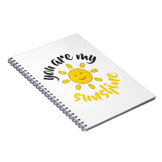 Yellow Hand Drawn Sun Hello Sunshine Image Sun Art Notizblock (Rechte Seite)