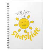 Yellow Hand Drawn Sun Hello Sunshine Image Sun Art Notizblock (Vorderseite)