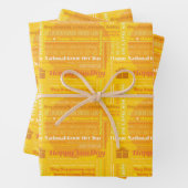 Yellow Happy Days Wrapping Paper Geschenkpapier Set (Beispiel)