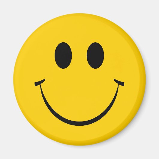 Yellow Happy Face Magnet (Vorne)