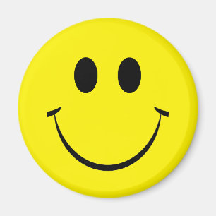 Yellow Happy Face Magnet