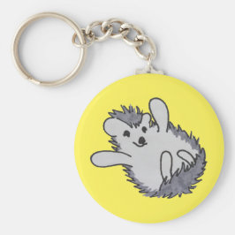 Yellow Happy Igel Schlüsselanhänger