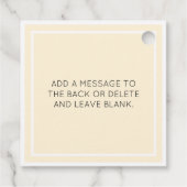 Yellow Happy Ostersonne Geschenkanhänger (Rückseite)