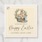 Yellow Happy Ostersonne Geschenkanhänger (Vorderseite)