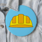 Yellow Hard Hat Cartoon Button (Beispiel)
