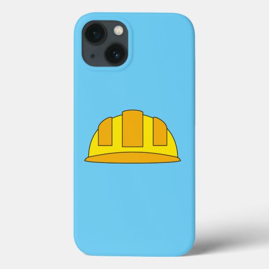 Yellow Hard Hat Cartoon Case-Mate iPhone Hülle (Rückseite)