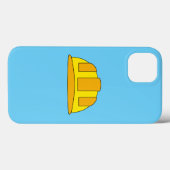 Yellow Hard Hat Cartoon Case-Mate iPhone Hülle (Rückseite (Horizontal))
