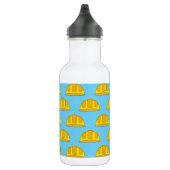 Yellow Hard Hat Cartoon Edelstahlflasche (Rechts)