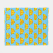 Yellow Hard Hat Cartoon Fleecedecke (Vorderseite (Horizontal))