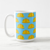Yellow Hard Hat Cartoon Kaffeetasse (Links)