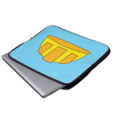 Yellow Hard Hat Cartoon Laptopschutzhülle (Vorne Knopf)