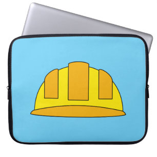 Yellow Hard Hat Cartoon Laptopschutzhülle