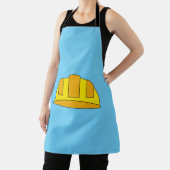 Yellow Hard Hat Cartoon Schürze (InSitu)