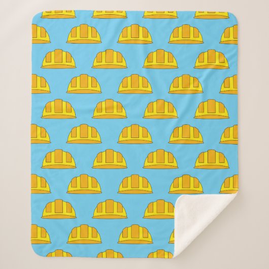 Yellow Hard Hat Cartoon Sherpadecke (Vorderseite)