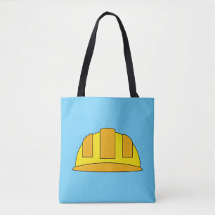 Yellow Hard Hat Cartoon Tasche