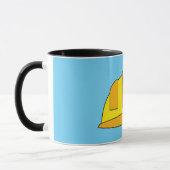 Yellow Hard Hat Cartoon Tasse (Links)